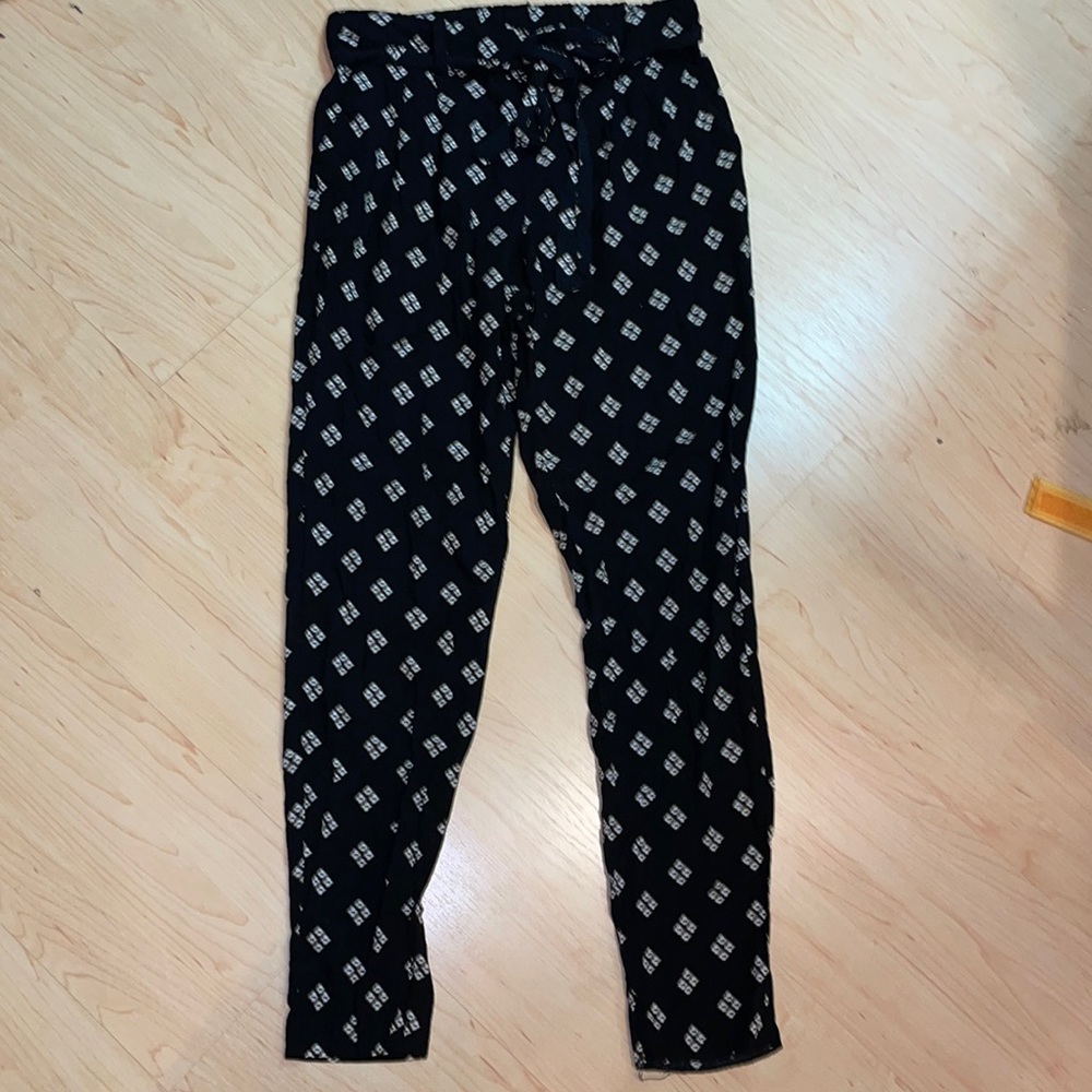 Tie dress pants stretchy waist